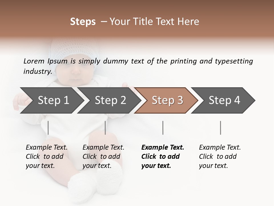 Adorable Warm Baby Cap PowerPoint Template