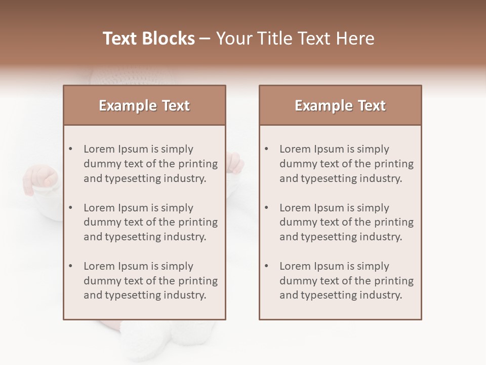 Adorable Warm Baby Cap PowerPoint Template