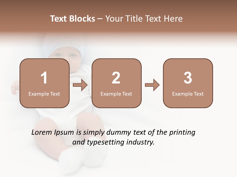 Adorable Warm Baby Cap PowerPoint Template