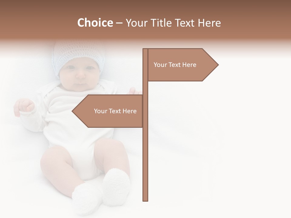 Adorable Warm Baby Cap PowerPoint Template