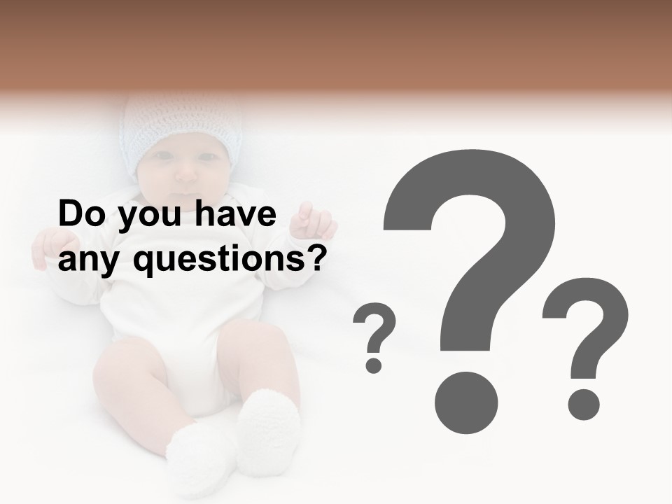 Adorable Warm Baby Cap PowerPoint Template