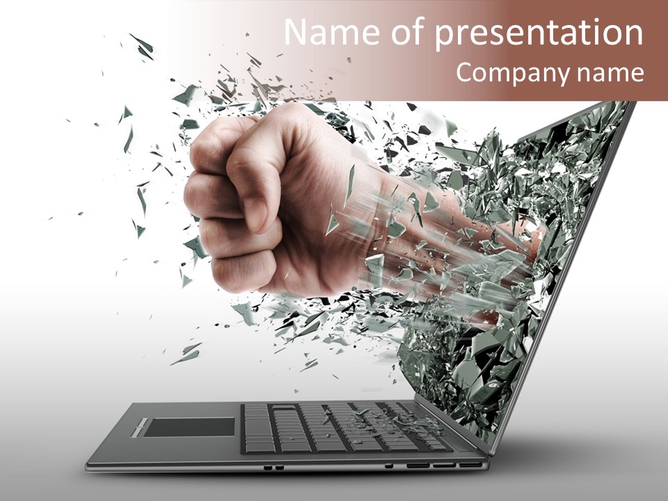 Desktop Key Surprise PowerPoint Template