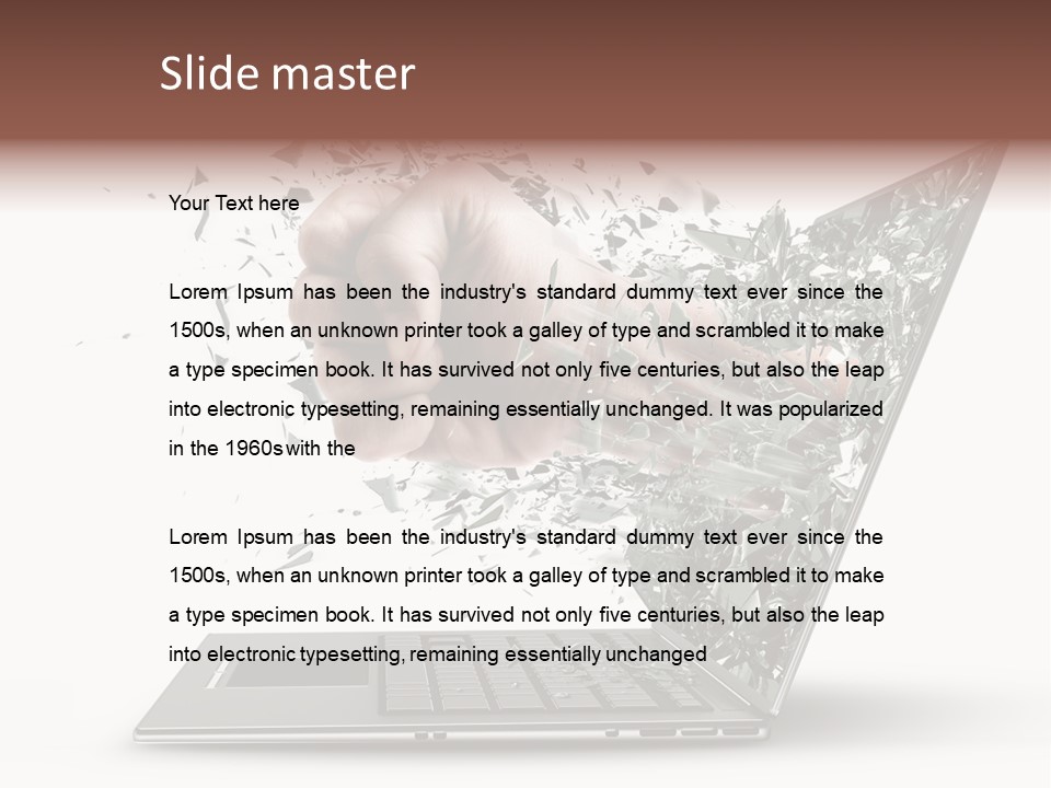 Desktop Key Surprise PowerPoint Template