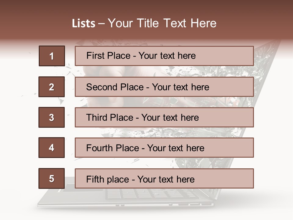 Desktop Key Surprise PowerPoint Template