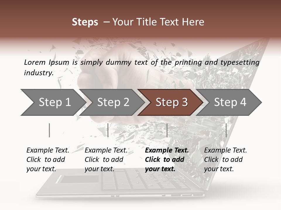 Desktop Key Surprise PowerPoint Template