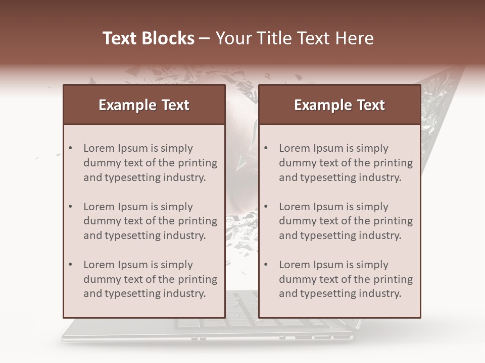 Desktop Key Surprise PowerPoint Template