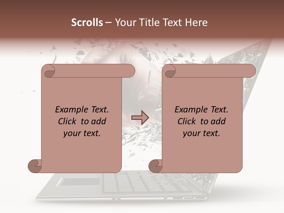 Desktop Key Surprise PowerPoint Template
