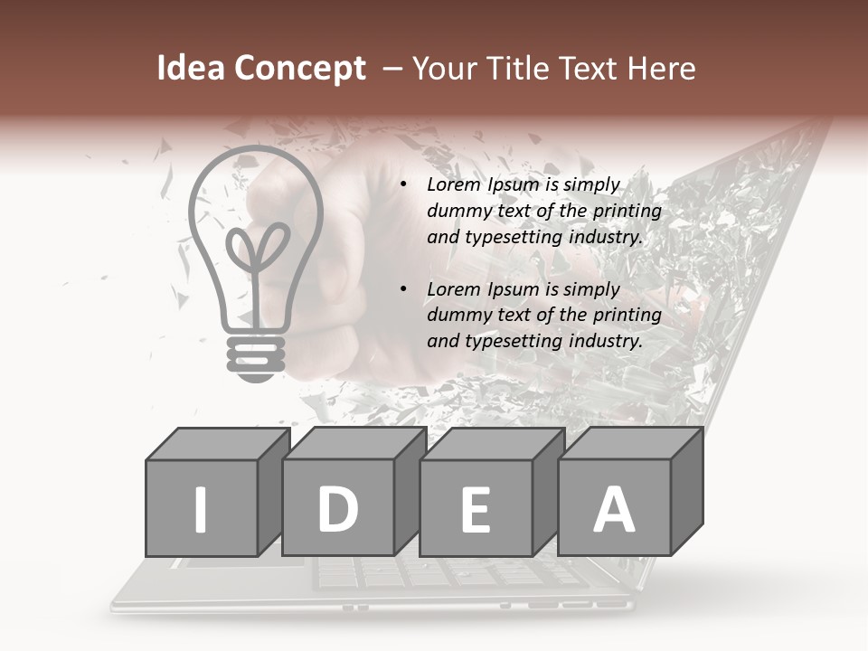 Desktop Key Surprise PowerPoint Template