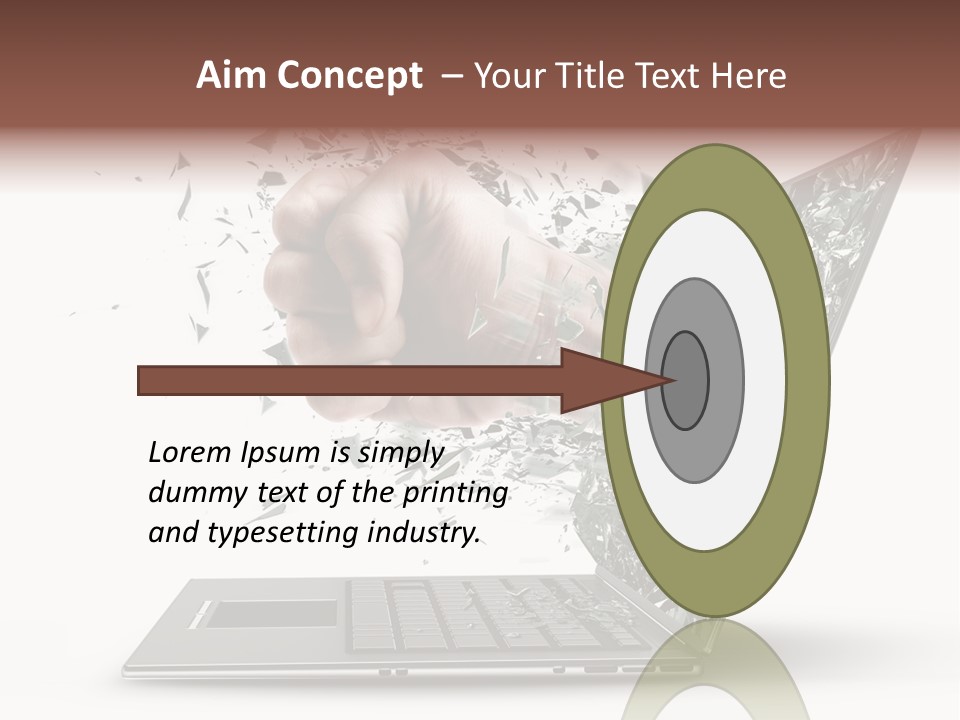 Desktop Key Surprise PowerPoint Template