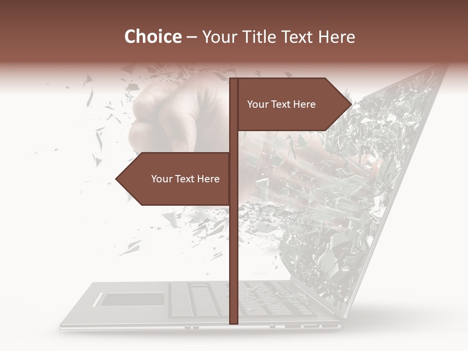 Desktop Key Surprise PowerPoint Template