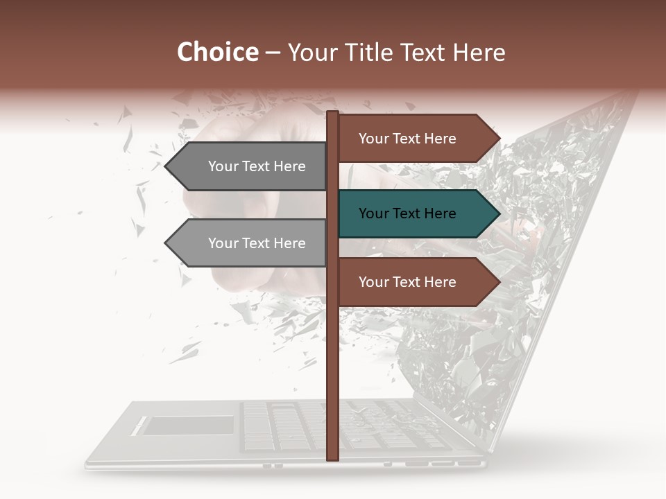 Desktop Key Surprise PowerPoint Template