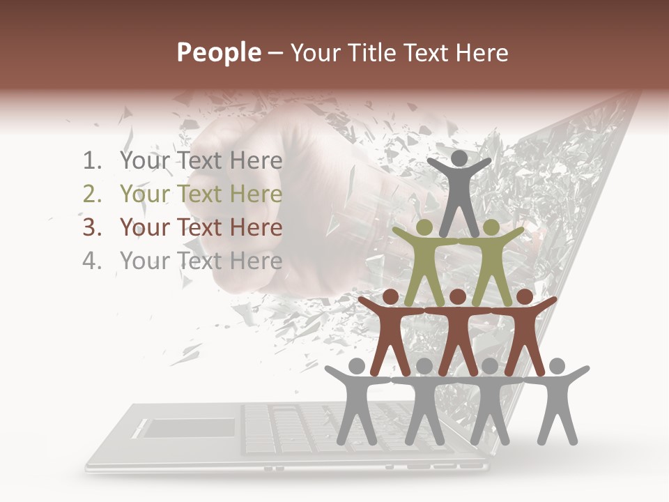 Desktop Key Surprise PowerPoint Template