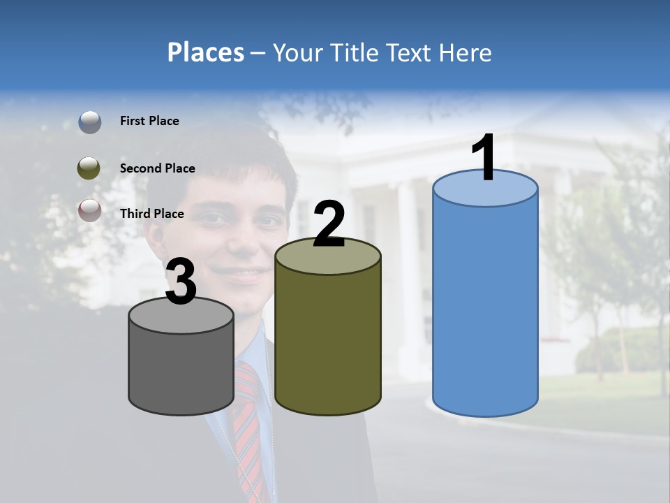 Federal Internship Teenage Boy PowerPoint Template