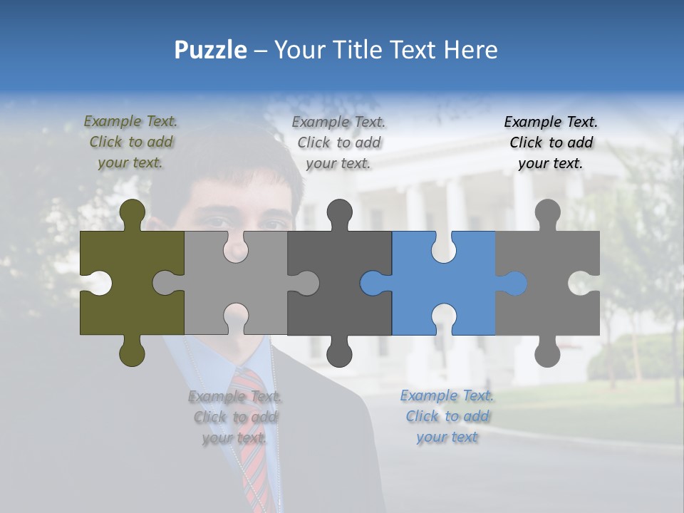 Federal Internship Teenage Boy PowerPoint Template