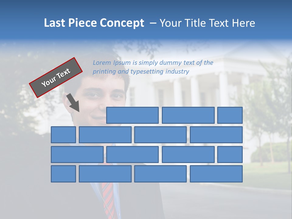 Federal Internship Teenage Boy PowerPoint Template