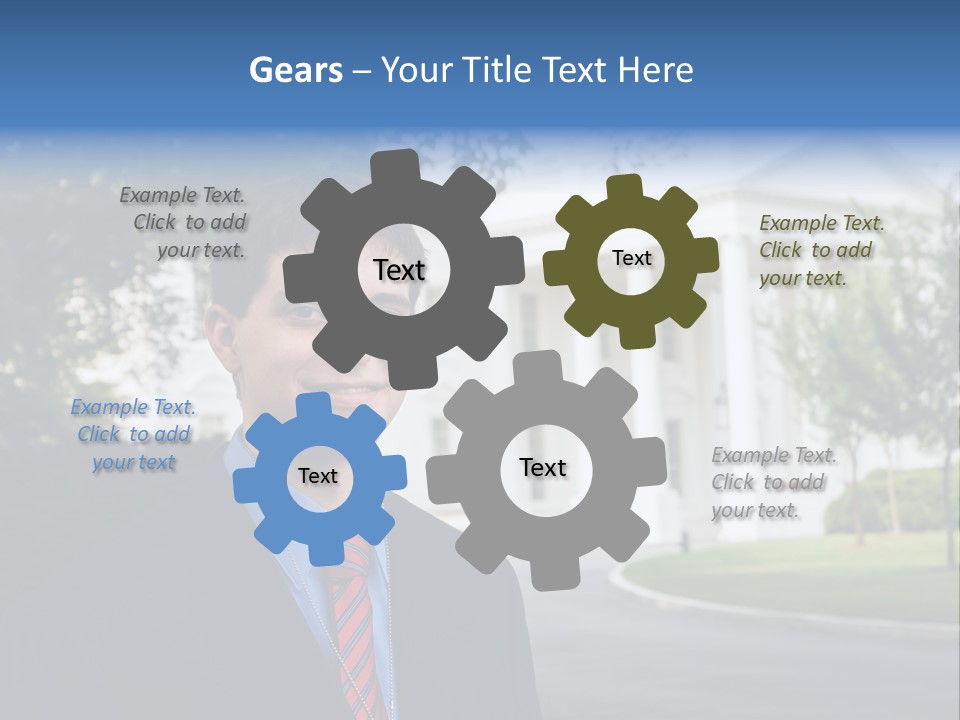 Federal Internship Teenage Boy PowerPoint Template