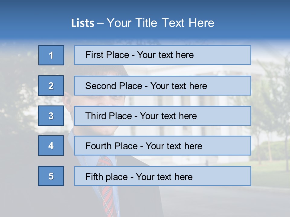 Federal Internship Teenage Boy PowerPoint Template