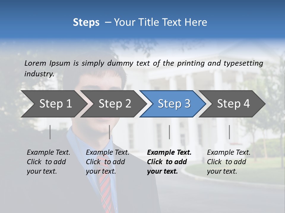 Federal Internship Teenage Boy PowerPoint Template
