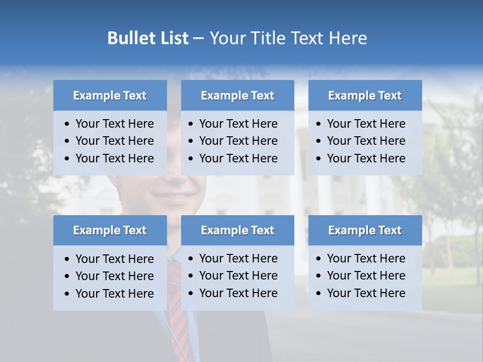 Federal Internship Teenage Boy PowerPoint Template