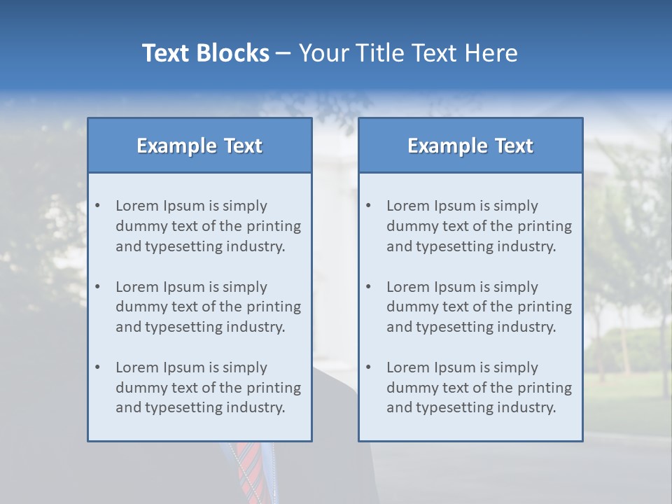 Federal Internship Teenage Boy PowerPoint Template
