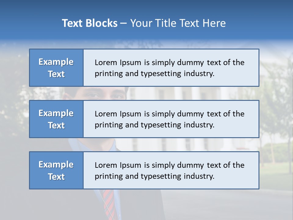 Federal Internship Teenage Boy PowerPoint Template