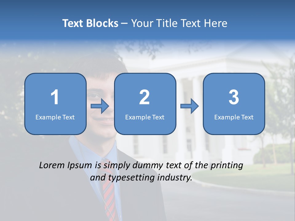 Federal Internship Teenage Boy PowerPoint Template
