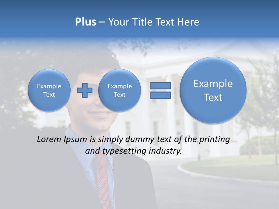 Federal Internship Teenage Boy PowerPoint Template