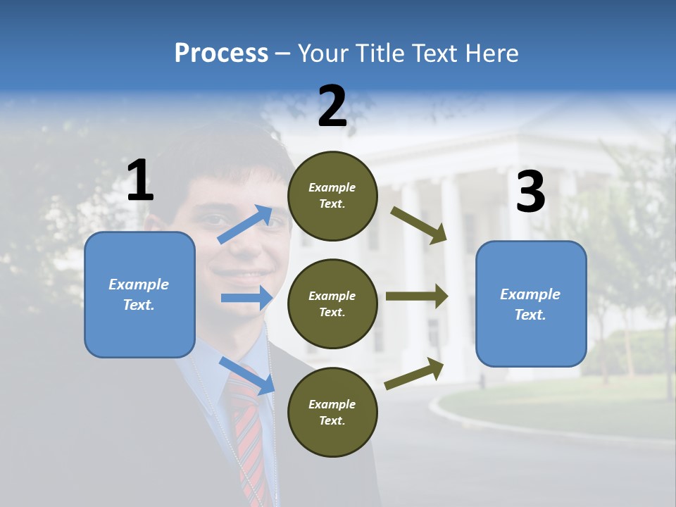 Federal Internship Teenage Boy PowerPoint Template