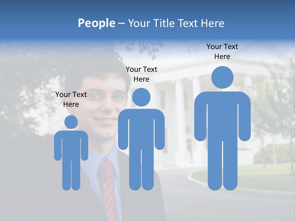 Federal Internship Teenage Boy PowerPoint Template
