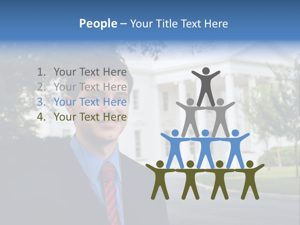 Federal Internship Teenage Boy PowerPoint Template