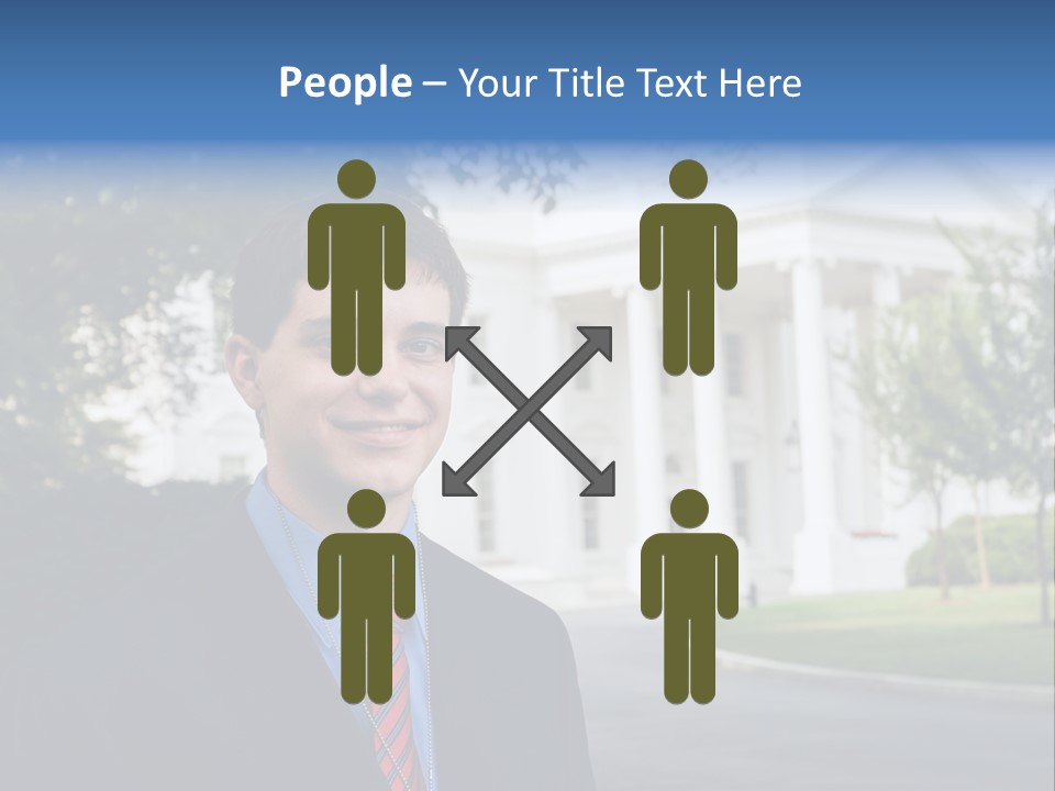 Federal Internship Teenage Boy PowerPoint Template