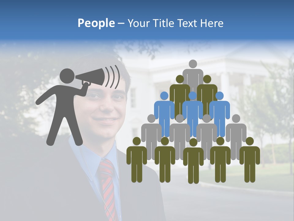 Federal Internship Teenage Boy PowerPoint Template