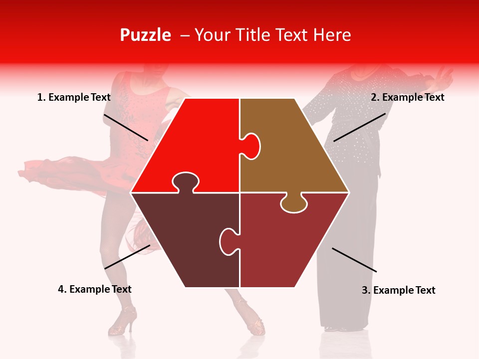 Stage Costume Female Dancer PowerPoint Template