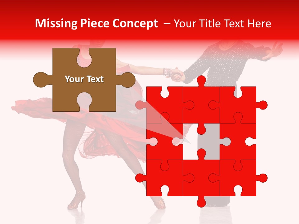 Stage Costume Female Dancer PowerPoint Template