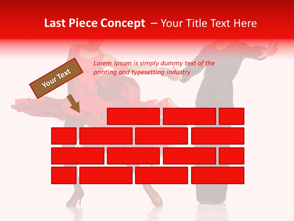 Stage Costume Female Dancer PowerPoint Template