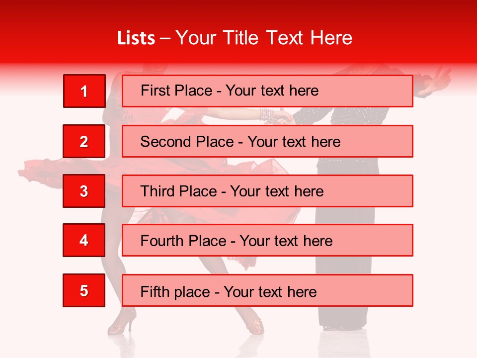 Stage Costume Female Dancer PowerPoint Template