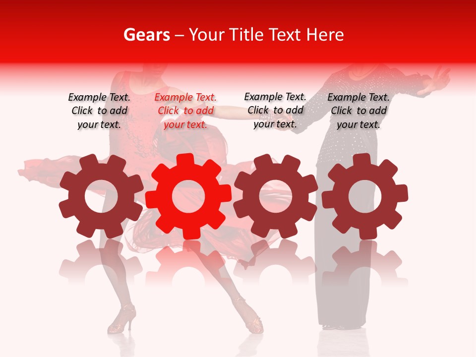 Stage Costume Female Dancer PowerPoint Template