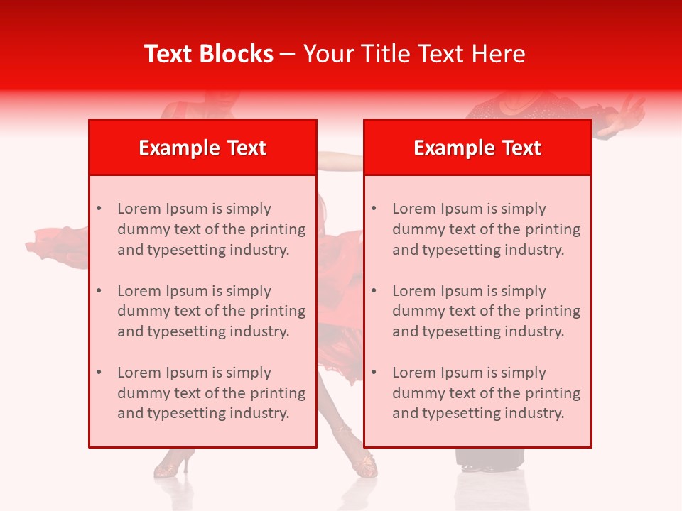 Stage Costume Female Dancer PowerPoint Template