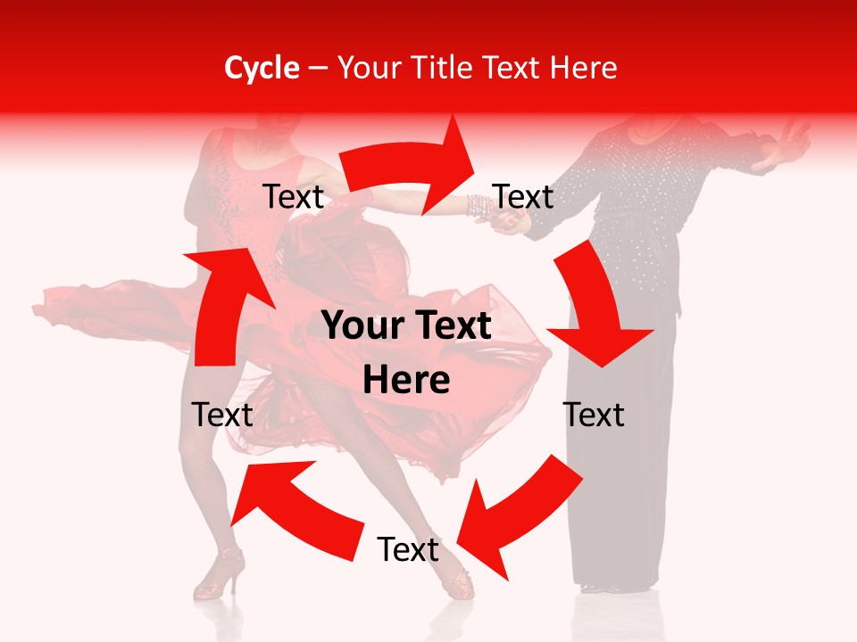 Stage Costume Female Dancer PowerPoint Template