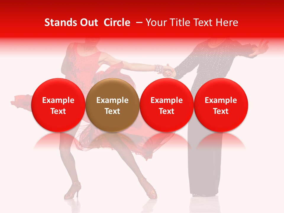 Stage Costume Female Dancer PowerPoint Template