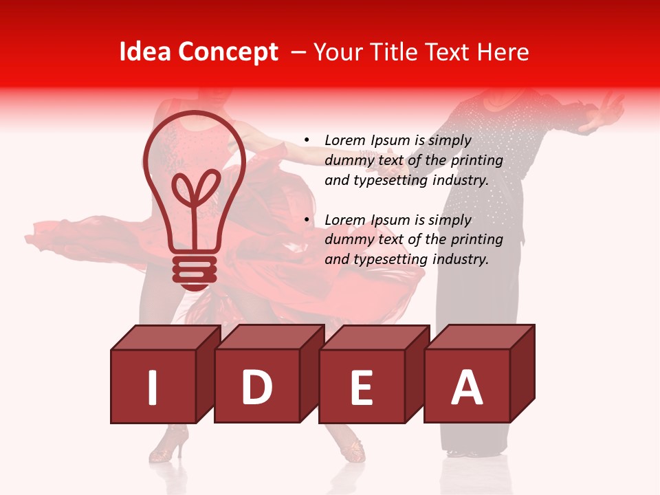 Stage Costume Female Dancer PowerPoint Template