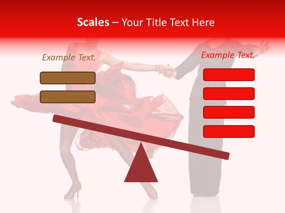 Stage Costume Female Dancer PowerPoint Template