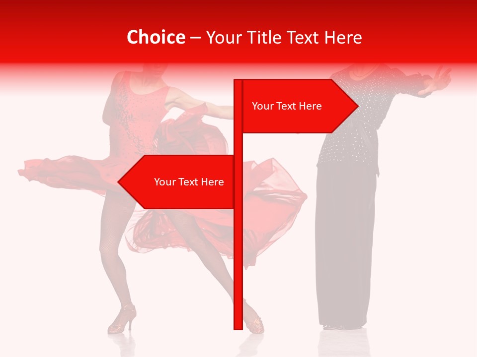 Stage Costume Female Dancer PowerPoint Template