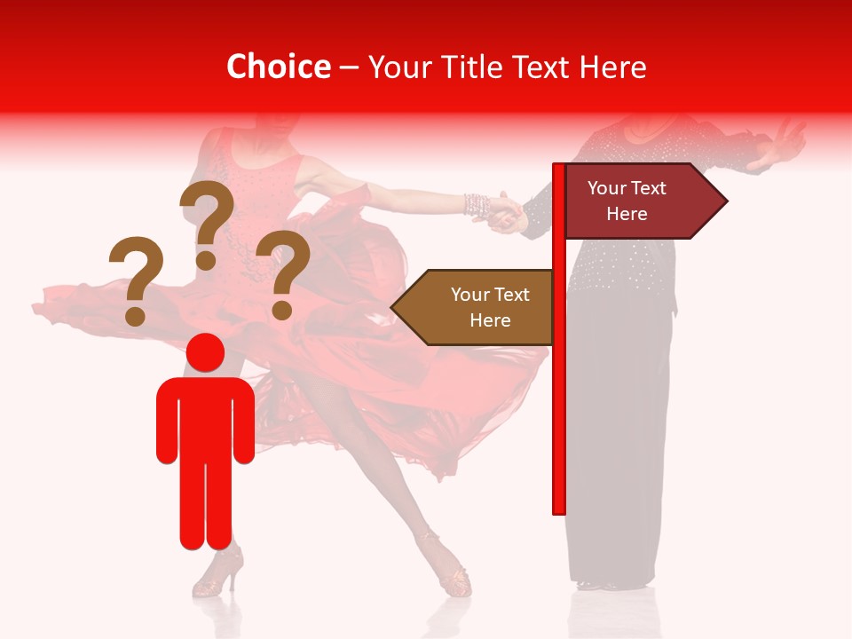 Stage Costume Female Dancer PowerPoint Template