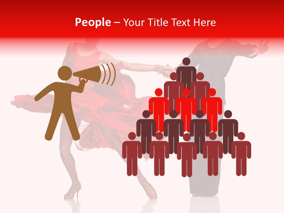 Stage Costume Female Dancer PowerPoint Template