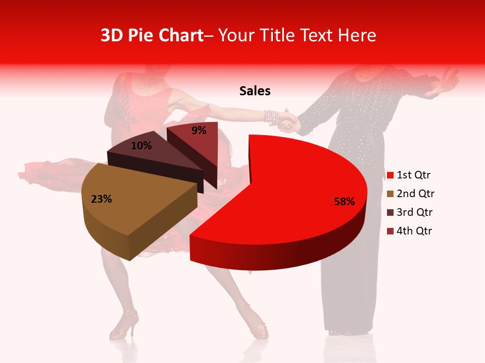 Stage Costume Female Dancer PowerPoint Template