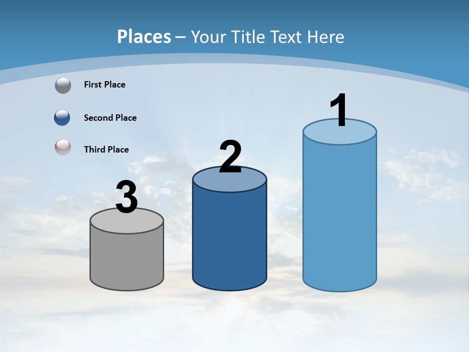 Remote Landscape Sunbeams PowerPoint Template