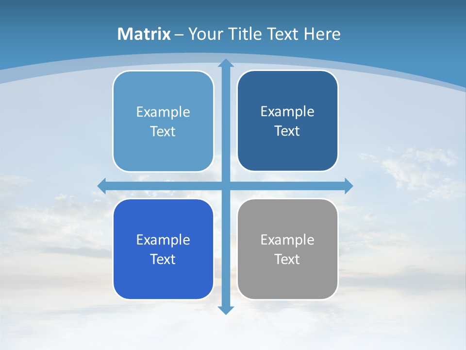 Remote Landscape Sunbeams PowerPoint Template