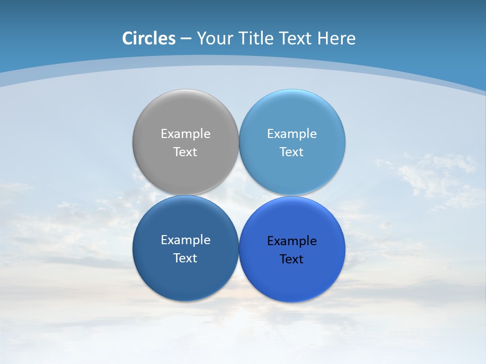 Remote Landscape Sunbeams PowerPoint Template