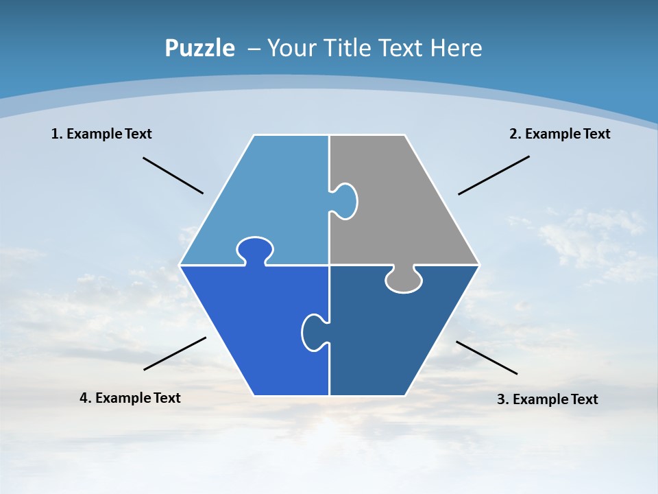 Remote Landscape Sunbeams PowerPoint Template